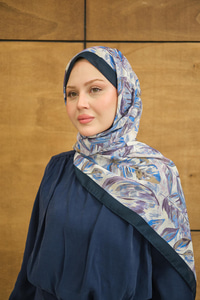 Hazan Soft Şal Lacivert