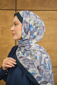 Hazan Soft Şal Lacivert