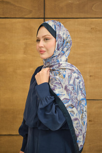 Hazan Soft Şal Lacivert