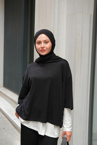 İç Badili Üçlü Takım Siyah