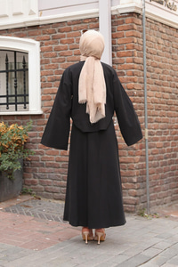 İnci Detaylı Takım  Siyah