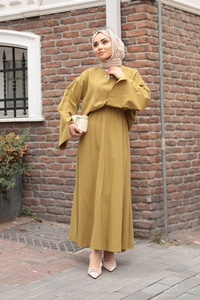 İnci Detaylı Takım  Yağ Yeşil