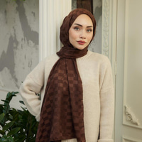 Ivory Desen Şal Acı Kahve