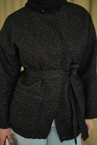 Jakar Çıtçıtlı Ceket Siyah