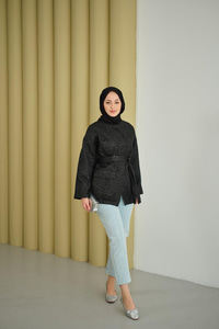 Jakar Çıtçıtlı Ceket Siyah