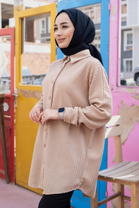 Uygun Fiyatlı KABARTMA DESEN GOMLEK VIZON | Loccomoda.com 