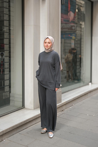 Kaftan Basic Takım Antrasit