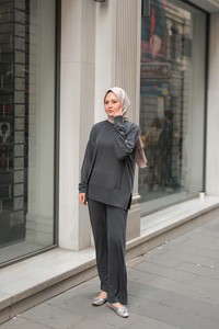 Kaftan Basic Takım Antrasit