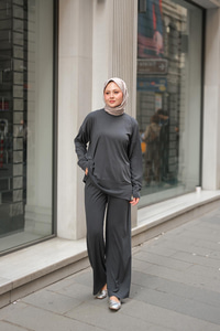 Kaftan Basic Takım Antrasit