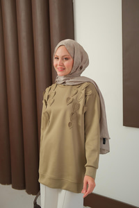 Kalp Detaylı Tunik Yeşil