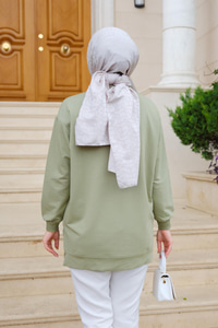 Kalpli Tunik Fıstık Yeşil