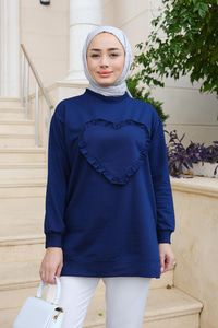 Kalpli Tunik Lacivert