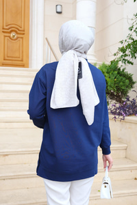 Kalpli Tunik Lacivert
