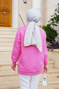 Kalpli Tunik Pembe