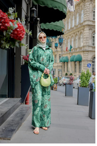 Kamuflaj Desenli Takım Haki Yeşil