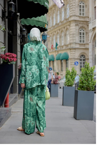 Kamuflaj Desenli Takım Haki Yeşil