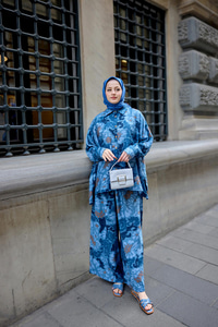 Kamuflaj Desenli Takım Mavi