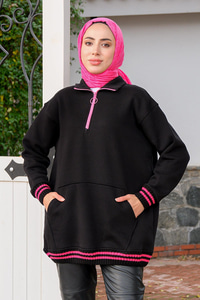 Kanguru Cep Sweat Siyah