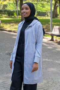 Uygun Fiyatlı KANGURU CEPLI FERMUARLI HIRKA GRI | Loccomoda.com 