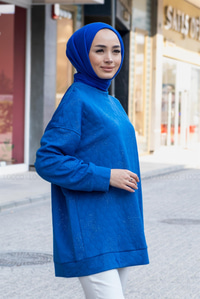 Uygun Fiyatlı KAPITONE TUNIK MAVI | Loccomoda.com 