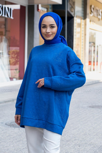 Uygun Fiyatlı KAPITONE TUNIK MAVI | Loccomoda.com 