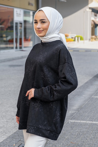 Uygun Fiyatlı KAPITONE TUNIK SIYAH | Loccomoda.com 