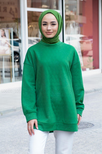 Uygun Fiyatlı KAPITONE TUNIK YESIL | Loccomoda.com 