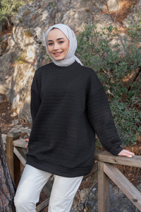 Uygun Fiyatlı KAPITONELI TUNIK SIYAH | Loccomoda.com 