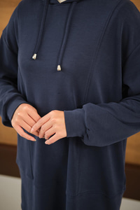 Kapüşonlu İkili Takım Lacivert