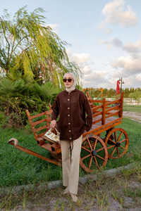 Kapüşonlu Triko Ceket Kahverengi