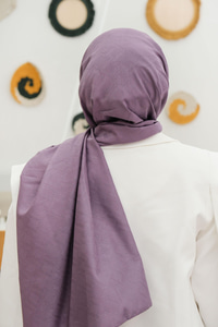 Kare Desen Jakar Şal Lila