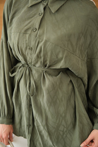 Karışık Desen Jakar Gömlek Yeşil