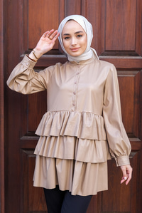 Uygun Fiyatlı KAT KAT DERI TUNIK VIZON | Loccomoda.com 