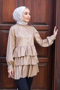 Uygun Fiyatlı KAT KAT DERI TUNIK VIZON | Loccomoda.com 