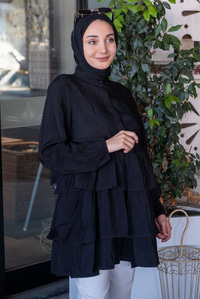 Uygun Fiyatlı KAT KAT GOMLEK SIYAH | Loccomoda.com 