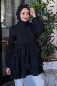 Uygun Fiyatlı KAT KAT GOMLEK SIYAH | Loccomoda.com 