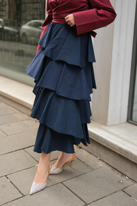 Kat Kat Valonlu Etek Lacivert