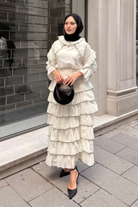 Kat Kat Vual Etekli Takım Bej