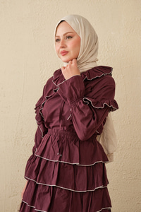 Kat Kat Vual Etekli Takım Bordo