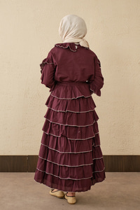 Kat Kat Vual Etekli Takım Bordo