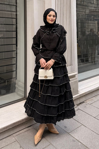 Kat Kat Vual Etekli Takım Siyah