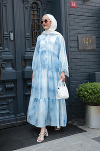 Katleya Model Elbise Mavi