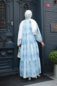 Katleya Model Elbise Mavi