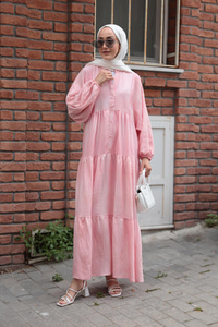 Katleya Model Elbise Pembe