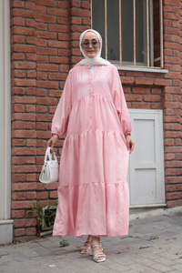 Katleya Model Elbise Pembe
