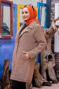 Uygun Fiyatlı KAZ AYAGI KABAN TURUNCU | Loccomoda.com 