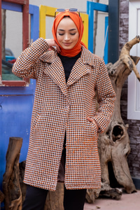 Uygun Fiyatlı KAZ AYAGI KABAN TURUNCU | Loccomoda.com 