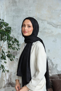 Kaz Ayağı Şal Siyah