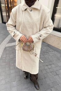 Keçe Kaşe Kaban Krem