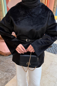 Kemer Detay Tunik Siyah